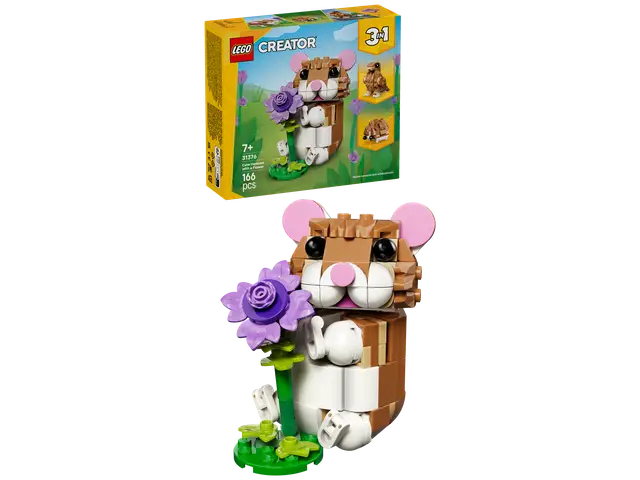 LEGO® Niedlicher Hamster mit Blume