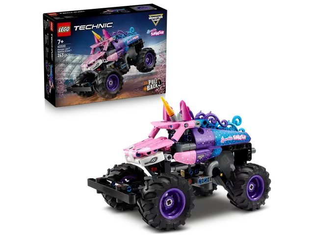 LEGO® Monster Jam™ Sparkle Smash™ mit Rückziehmotor