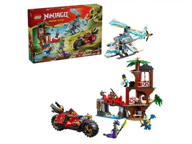 LEGO® Showdown am Baumhaus mit dem Ninja-Bike