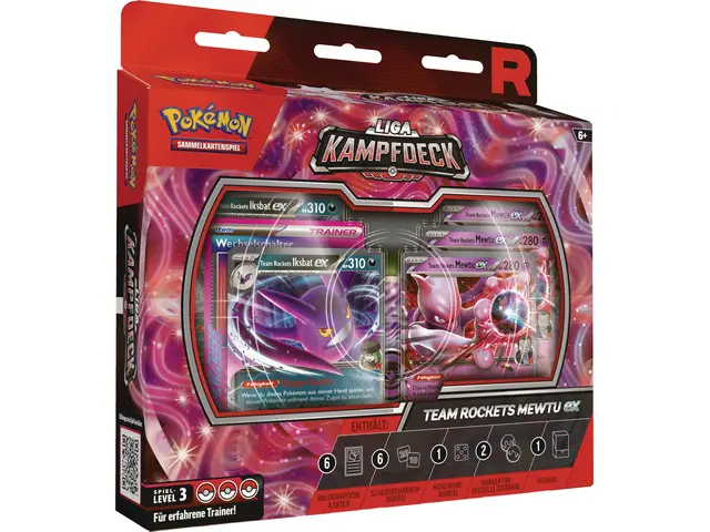 POKÉMON Pokémon (Sammelkartenspiel), PKM Liga-Kampfdeck Rockets Mewtu