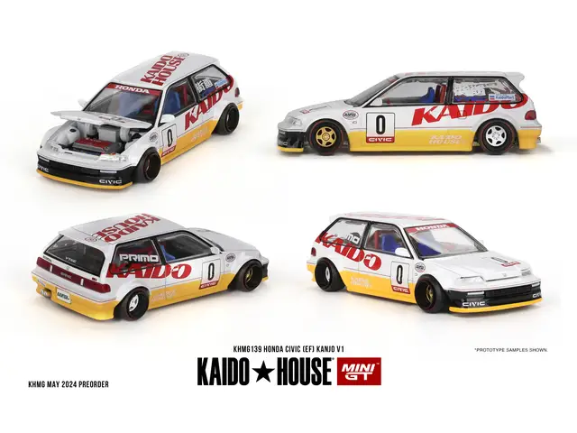 MINI GT Mini GT - 1/64 Honda Civic (EF) Kanjo V1 - KAIDO HOUSE - KHMG139