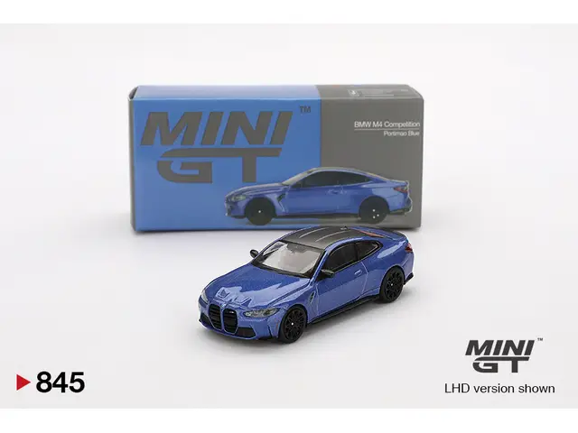 MINI GT Mini GT - 1/64 BMW M4 Competition (G82) Portimao Blue - MGT00845-L