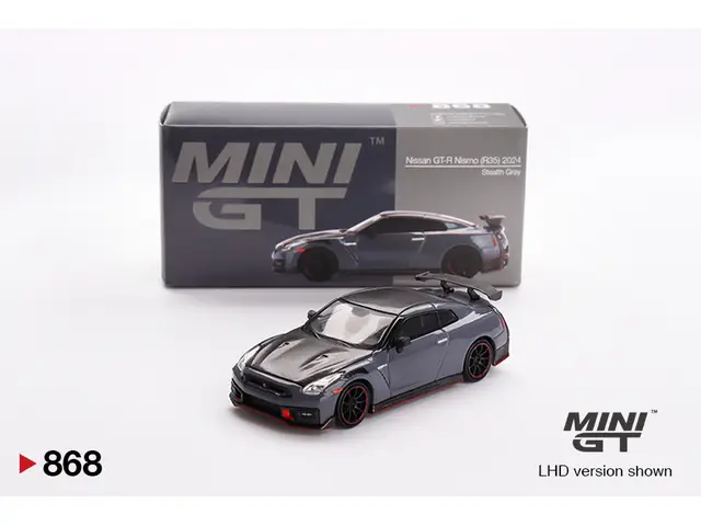 MINI GT Mini Gt - 1/64 Nissan GT-R Nismo 2024 NISMO Stealth Gray - MGT00868-L