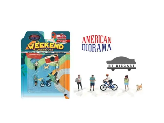 AMERICAN DIORAMA American Diorama - 1/64 Weekend Warriors - AD-2402