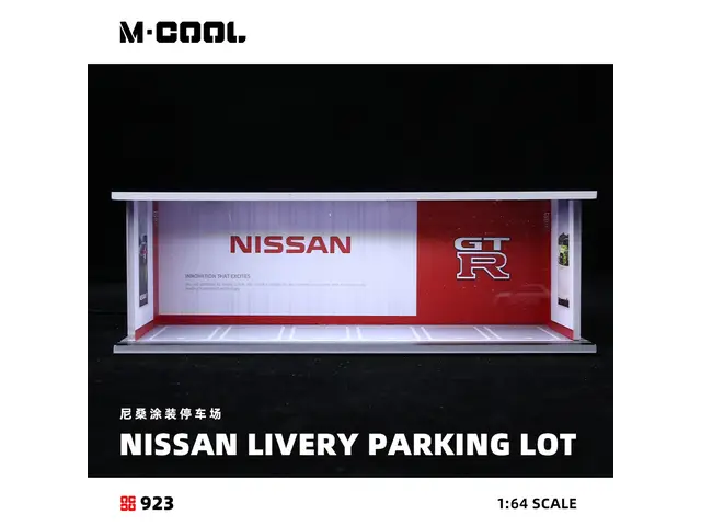 MOREART M-COOL - 1/64 Nissan livery parking lot - with lights - MC914923