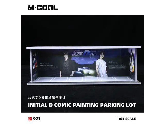 MOREART M-COOL - 1/64 Initial D Manga-themed Parking Lot - With Lights - MC914921