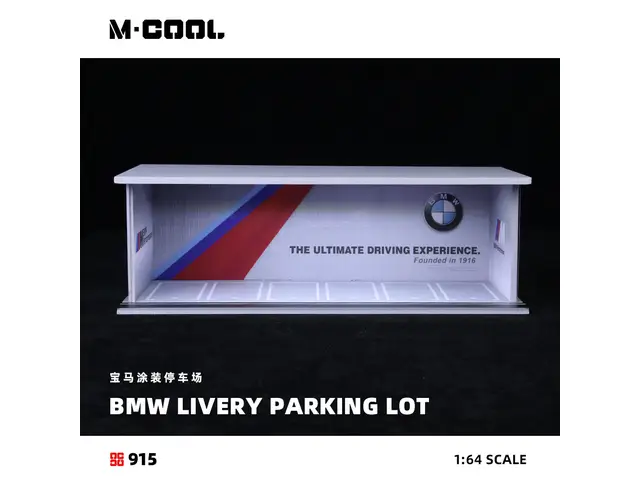 MOREART M-COOL - 1/64 BMW Livery Parking Lot - With Lights - MC914915