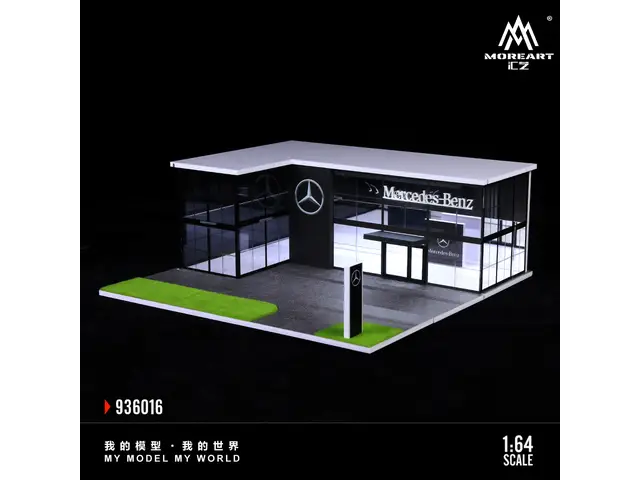 MOREART MoreArt - 1/64 Mercedes-Benz Store Diorama mit Beleuchtung - MO936016