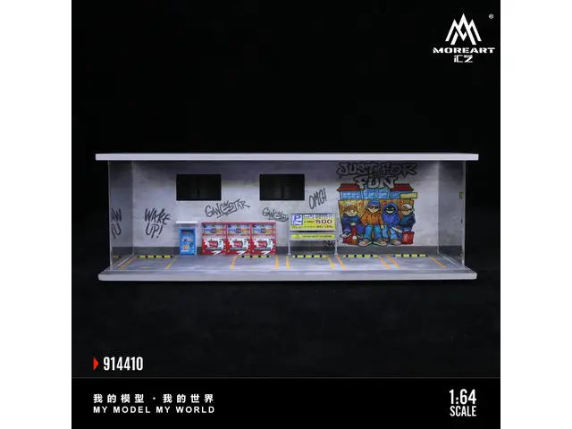 MOREART MoreArt - 1/64 Art Graffiti Wall - Lighted Scene - MO914410