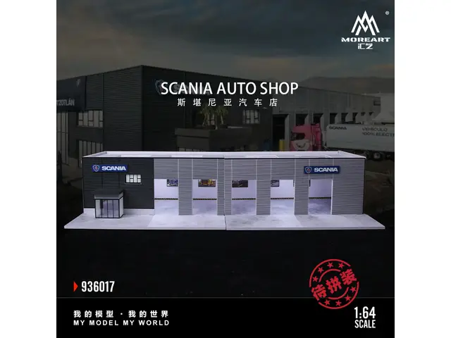 MOREART MoreArt - 1/64 Scania Car Dealership Simulation Model - MO936017