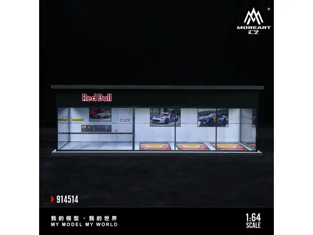 MOREART MoreArt - 1/64 Red Bull - Parking Showroom Scene - MO914514