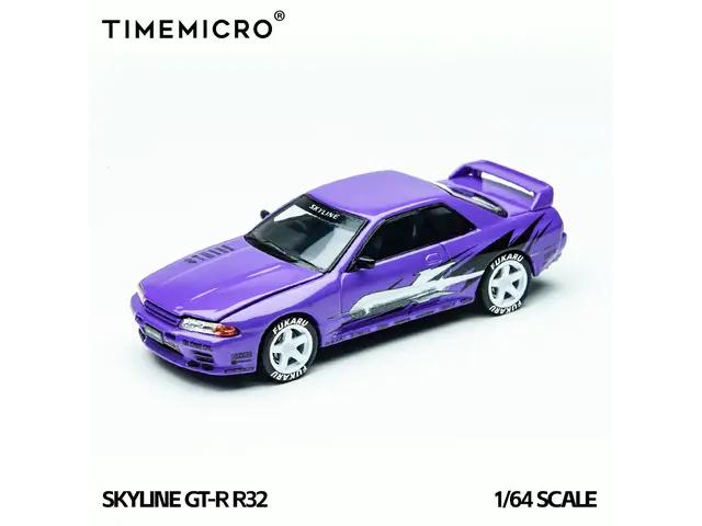 TIME MICRO Time Micro - 1/64 Skyline GT-R R32 Los Santos Drift - Purple - TM644141