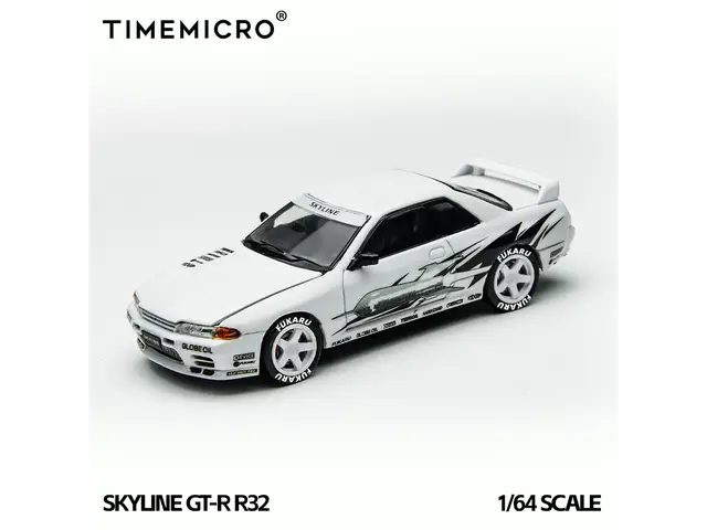 TIME MICRO Time Micro - 1/64 Skyline GT-R R32 Los Santos Drift - White - TM644142