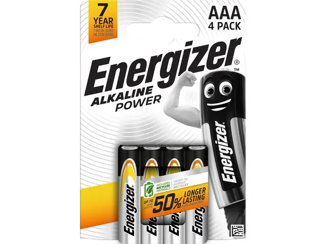 ENERGIZER BATTERIES Energizer LR03 Alkaline Power Blister 4
