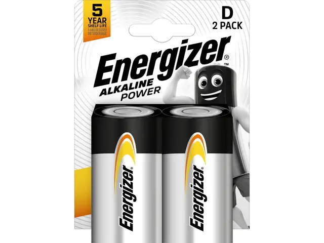 ENERGIZER BATTERIES Energizer LR20 Alkaline Power Blister 2