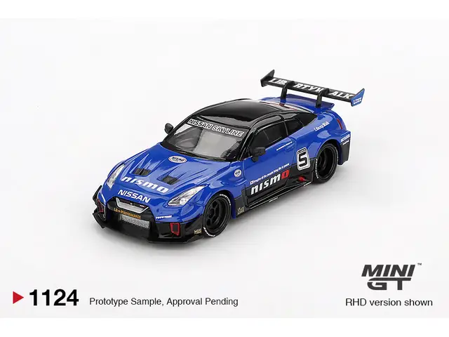 MINI GT Mini GT - 1/64 LB-Silhouette WORKS GT Nissan 35GT-RR Ver.2 Blue - MGT01124-L