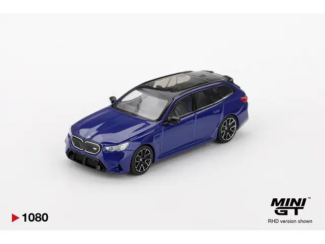 MINI GT Mini GT - 1/64 BMW M5 Touring (G99) Marina Bay Blue Metallic - MGT01080-L