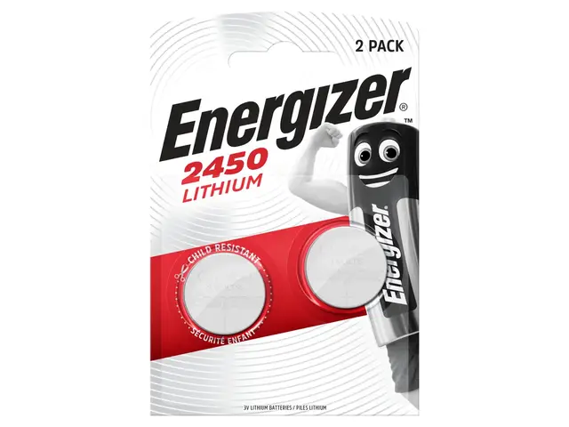 ENERGIZER BATTERIES Energizer CR2450 Lithium 3V Blister 2
