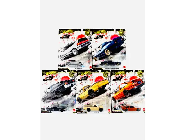 MATTEL Hot Wheels - 1/64 Premium Japan Historics 5 Set