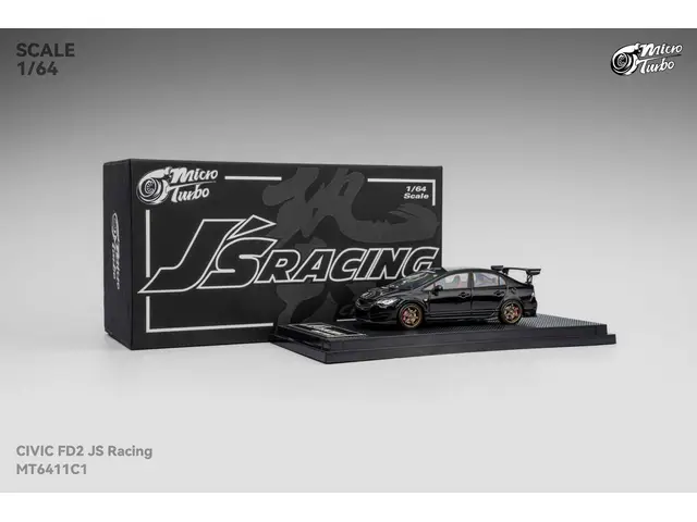 MICROTURBO Microturbo - 1/64 Custom FD2 J’S Racing, metallic black