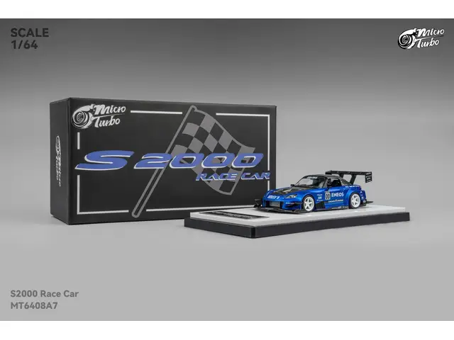 MICROTURBO Microturbo - 1/64 Custom S2000 Racing, candy blue