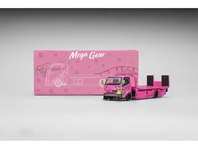 MEGA GEAR MegaGear - 1/64 Custom Hauler Roxy Pink Dino Truck