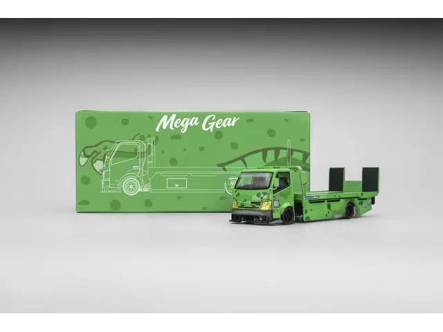 MEGA GEAR MegaGear - 1/64 Custom Hauler Rexy Green Dino Truck