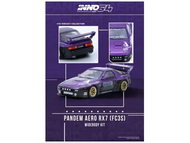 INNO64 Inno64 - 1/64 Mazda RX7 (FC3S) *Pandem Rocket Bunny*, purple
