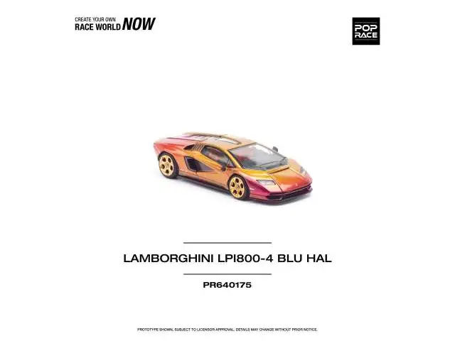 POP RACE Pop Race - 1/64 Lamborghini Countach LP 800-4 Blu Hal