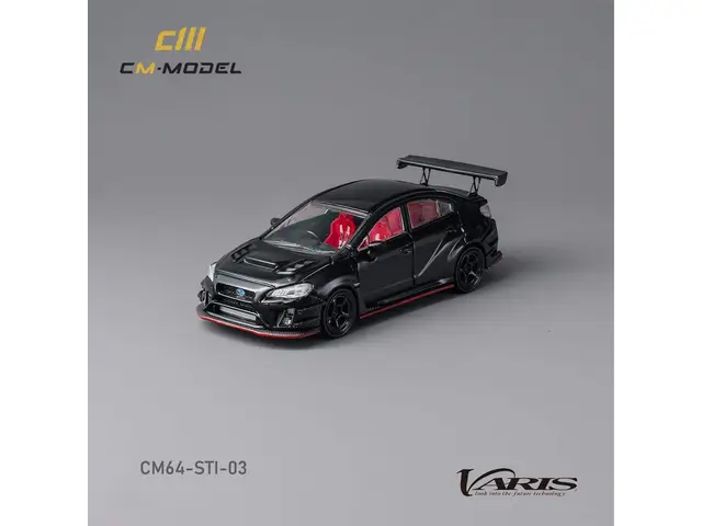 CM-MODEL CM Model - 1/64 Subaru VAB WRX STI Varis Widebody black CM64-STI-03
