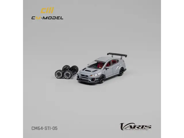 CM-MODEL CM Model - 1/64 Subaru WRX Varis Widebody 2.0 Gray CM64-WRX-05