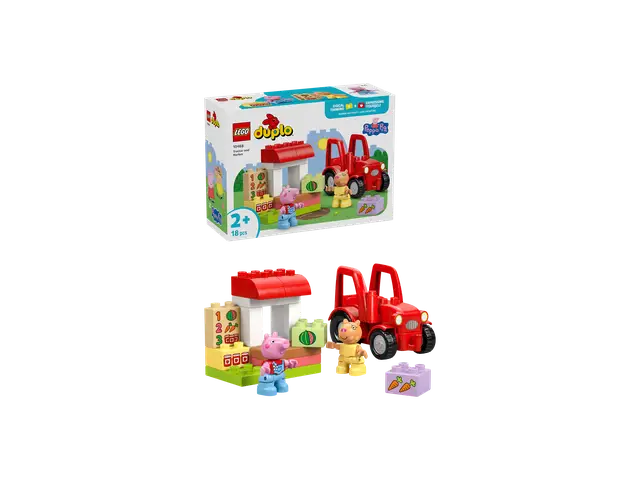 LEGO® Traktor und Marktstand