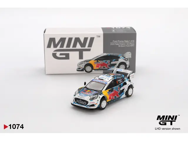 MINI GT Mini GT - Ford Puma Rally1 #16 M-Sport Ford WRT 2024 Rally Finland 3rd Place