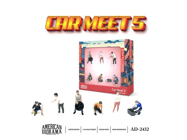 AMERICAN DIORAMA American Diorama - 1/64 Figure set - Car Meet AD-2432