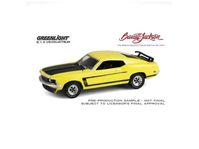 GREENLIGHT GreenLight - 1/64 1/64 1969 Ford Mustang Boss 302 *Barrett Jackson Series 15*, bright yellow