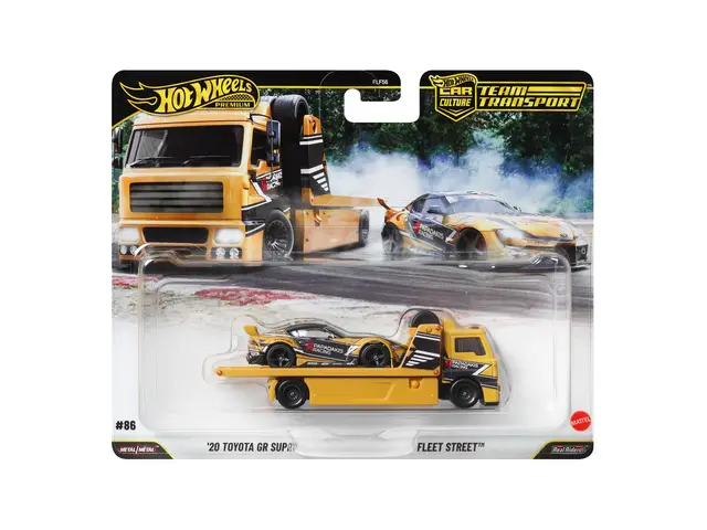 MATTEL Hot Wheels - 1/64 2020 Toyota GR Supra + Fleet Street, orange
