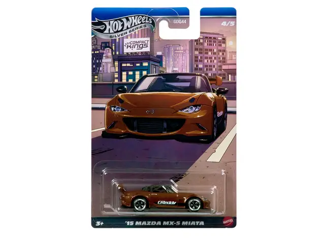 MATTEL Hot Wheels - 1/64 2015 Mazda MX-5 Miata, brown