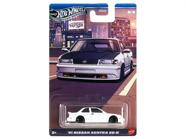 MATTEL Hot Wheels - 1/64 1991 Nissan Sentra SE-R, white