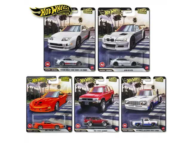 MATTEL Hot Wheels - 1/64 Boulevard series Mix box of 5 + Blister