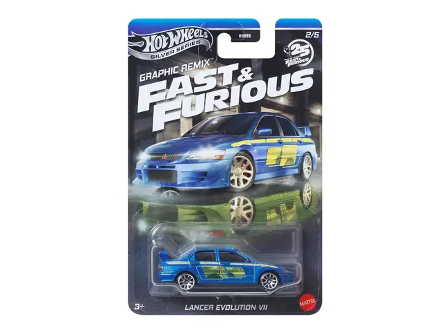 MATTEL Hot Wheels - 1/64 Lancer Evolution VII, blue