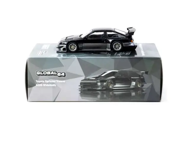 TARMAC Tarmac - 1/64 Toyota Sprinter Trueno AE86 Widebody, black/grey