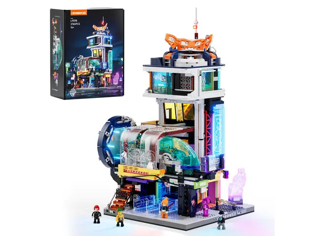 LUMIBRICKS Cyberpunk Suspended Accessory Station Building Block Set