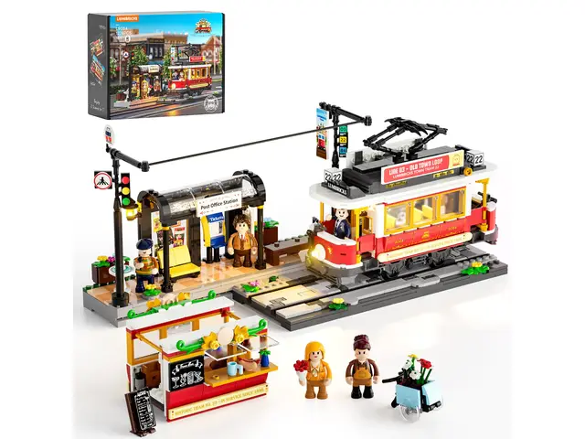 LUMIBRICKS Heritage streetcar and stop