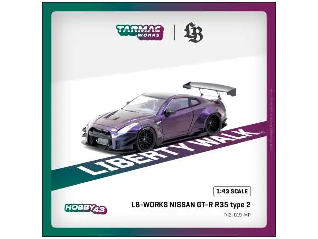 TARMAC Tarmac - 1/43 Nissan GT-R R35 *LB-WORKS* type 2, midnight purple