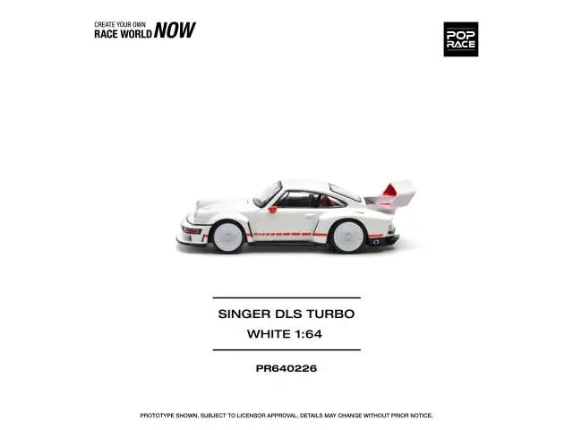 POP RACE Pop Race - 1/64 Singer DLS Turbo (Track), white/red
