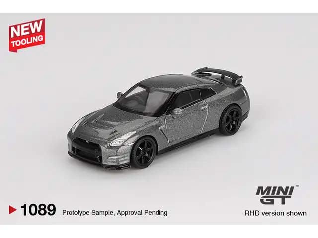 MINI GT Mini GT - 1/64 2013 Nissan GTR (R35) CRS Version, dark metal grey