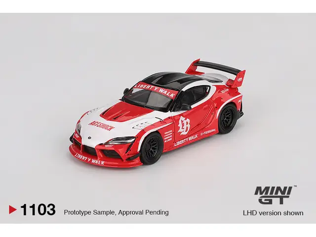 MINI GT Mini GT - 1/64 2025 Toyota GR Supra *LB-Works*, red/white