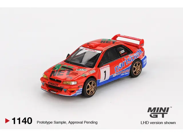 MINI GT Mini GT - 1/64 1999 Subaru Impreza WRC97 #1 DRM Champion, red/blue