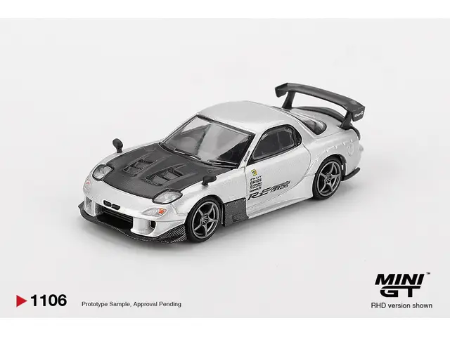 MINI GT Mini GT - 1/64 2024 Mazda RX7 (FD3S) Re-Amamiya, silver metallic
