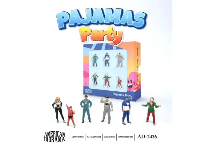 AMERICAN DIORAMA American Diorama - 1/64 Figure Set Pajamas Party